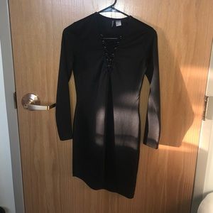H&M Divided mini black dress